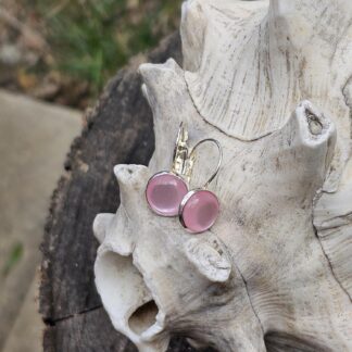 Kinder Ohrringe rosa silber